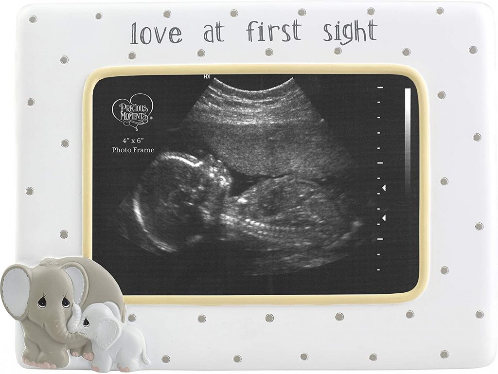 Precious Moments Elephant Love at First Sight Ultrasound 4 x 6 Resin & Glass 183407 Photo Frame